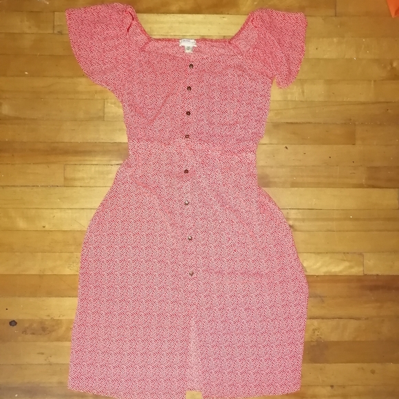 Red midi dress - Picture 6 of 6